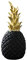 Deko Ananas Vintage Skulptur Dekofigur Wohnzimmer Weinschrank Fenster Desktop Desktop Dekoration(Schwarz,M)