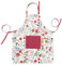 Lashuma Schürze Damen aus Baumwolle, Backschürze 80x65cm, Kochschürze bunt Druck: Blumenranke