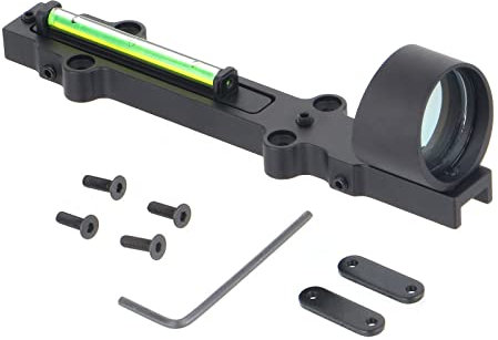 ToopMount 1X28 Rot/Grün Punktvisier Leichtes Zielfernrohr Punktvisier Taktisches Visier Rot/Grün Glasfaser Punktvisier Vollbeschichtetes Punktvisier mit 3 MOA (Green)