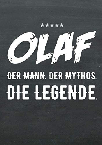 Buch-Kalender 2021 im Format A5 - Olaf, der Name, das Geschenk - Olaf, der Mann, der Mythos, die Legende: Kalenderbuch, Terminplaner und ... alle mit dem Namen Olaf, 1 Woche = 2 Seiten