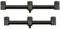 Fox Black Label 3-Rod QR (19 & 22cm) Buzzer Bar Narrow - 2 Buzzerbars zur Montage auf Banksticks, Rutenhalter zum Karpfenangeln, Ruten Halter für Bissanzeiger