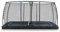 EXIT Toys Dynamic Rechteckiges Groundlevel Trampolin - 244x427cm - Mit Fußschutzsystem - Mit Sicherheitsnetz - Extra Lange Sprungfedern - Rostfrei - Großes Trampolin für Kinder - Schwarz