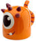 Puckator Monstarz Monster Orange Upside Down Ceramic Shaped Tea Coffee Mug - Funny Home Accessories - Cute Gifts for Girlfriend Large Mugs for Men Women Hot Drinks Cups Presents Secret Santa Gift