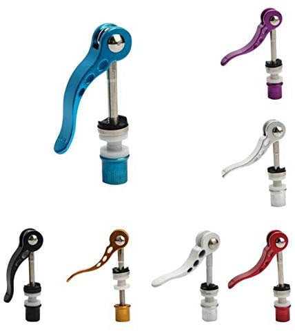 UK CELTD Quick Release Seat Post Clamp Skewer Bolt Clip Bike Cycle Bicycle Scooter (Black)