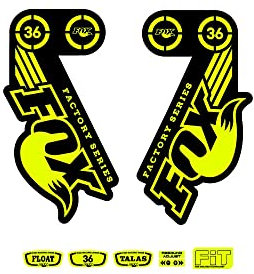 Adesivi compatibili con forcella bici Fox float 36 factory series 29''