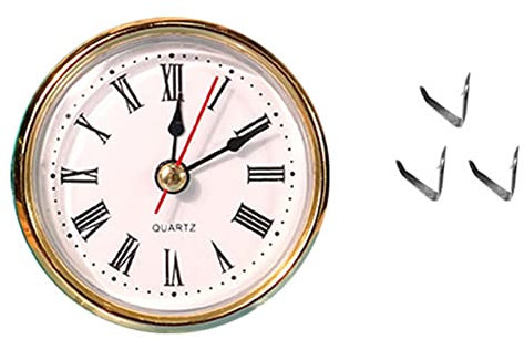 ISAKEN Uhr Silikonharz Gießform, Kristall Epoxidharz Form mit Langer Schaft Quarzuhrwerk und Uhrzeiger, Harz Uhr Alarm Silikonform Gießform Clock Resin Mold für DIY Wanduhr Wand Dekoration