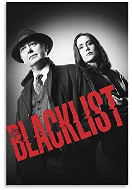 AIPHE Foto Auf Leinwand James Spader Megan Boone Poster Leinwand Wand Art Raum Bilder für Schlafzimmer Geschenke Dekor 60x90cm Kein Rahmen