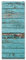 banjado® Wandgarderobe aus Echtglas/Design Garderobe 50 x 125 cm groß/Flurgarderobe mit 7 Haken/Beschreibbares Garderobenpaneel Motiv Blaue Holzlatten