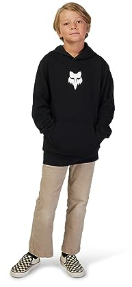 Fox Racing Yth Legacy Fleece Po, windbreaker, Unisex Kids, Black, S