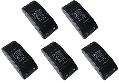 proAMEDEN Interruptor inteligente con WiFi, 220 V, Smart Switch WiFi, app Tuya/Smart Life, compatible con Alexa y Google Home (WIFI 10A). (5, Black)