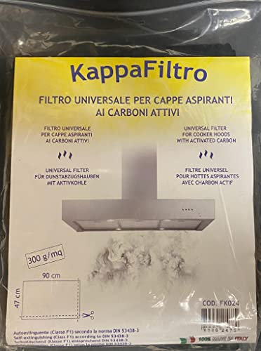 FIGEVIDA Filtro Universale Per Cappe Aspiranti Ai Carboni Attivi FK024