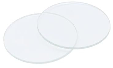 bisch 2PCS 1mm Runde Uhr Glas Kristall 15-45mm Smart Uhr Ersatz Glas Objektiv Flache Spiegel Uhrmacher Uhr Reparatur Werkzeug (Color : 45mm)