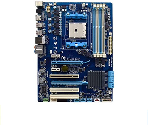 Placa Base la computadora Fit For Gigabyte GA-A55-DS3P Placa Base Original DDR3 64GB Enchufe FM1 A75 SATA II ATX Placa Base usada Original