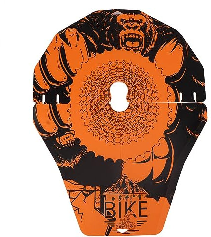 Mountainbike-Waschabdeckung hitzebeständige tragbare PP-Scheibenbremsschutzabdeckung 2 Stück für Rennrad (Orang-Utan)