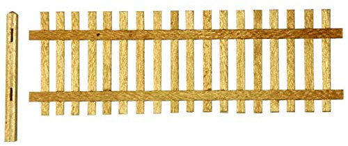 Gartenzaun Lattenzaun mit Pfosten, Bausatz für 8 Felder, Spur 0 Null, 1:45