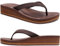 COFACE Femmes Tongs Mode Sandales Tong Compensees été Plage Piscine et Vacances avec Tapis de Yoga Confortable Marron Foncé Taille 38