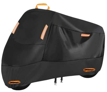RIKCAT Housses de Moto, pour KTM Duke 125 2011-2024 Étanche Anti-Poussière Bâche Exterieur Hiver Été Moto Couverture avec Sac Rangement,XL