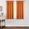 Joydeco Blickdichte Vorhänge mit Ösen Gardinen 2er Set, Verdunkelungsvorhang Thermovorhang Hitzeschutz, Ösenvorhang für Schlafzimmer Wohnzimmer（Orange，2xH158xB132）