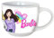 Barbie Taza de Desayuno, Taza de Cerámica, Taza Diseño Muñecas, Set de Regalo para Niñas