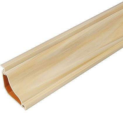 PVC Flexible Wood Grain Wire Covers Cable Concealer for TV Power Mobile Phone Data Cable DWire Cable Trunking Paintable NoHole Installation #1 Color