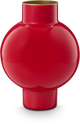 Pip Studio Metall Vase Klein Rot 24cm