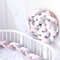 GYCS Bettschlange Baby Babybett Umrandungen Knotenkissen Seitenschläferkissen Baby Nestschlange Babybett Nestchen Bettumrandung Seitenschläferkissen Baby Geflochten,A06,2.5M