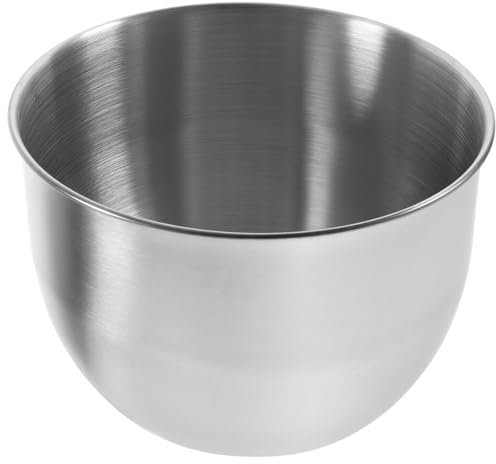 Garneck Stainless Steel Egg Beater Mixing Bowl for Baking Essentials Practical Food Storage Container Metal Mixing Bowls for Kitchen for Salad Preparation