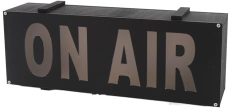 On Air Studio Light LED On Air Sign Light für Livestreamer und Gamer, Augenfreundlich, Langlebig, Tastensteuerung Eingerichtet, Rote Lichtquelle, Verbundholz und ABS-Material