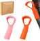 2st Griff Kompatibel mit Air Up Trinkflasche, Flaschengriffaufsatz aus Silikon Zubehör für Wasserflaschengriff Flaschengriffgurt zum Tragen für Sportveranstaltungen Schule Hause (Rosa, Orange)