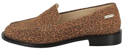 dresco Damen Lucie Cityschuhe Mokassin, Leopard, 40 EU