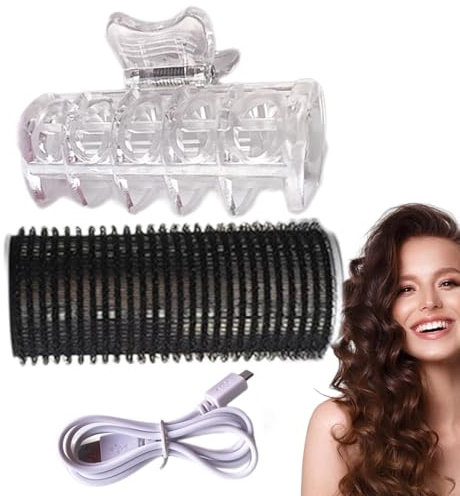 Hair Roller for Bangs, Electric Self-Adhesive Hair Rollers, 1.26×3.34in