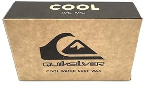 Quik silver Surf Wax Cool Water – Premium Traction Surfboard Wax for 14°C–19°C / 57°F–66°F – Long-Lasting Grip for Cool Water Surfing