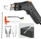 Hot Knife Cutter, 300W Electric Fabric Hot Foam Cutter, 0-600℃ Portable Polystyrene Cut TER Kit with 3 Blades, Portable H ot Knife for Cutting Fabric/Rubber/Cloth/Belt/Webbing/KT