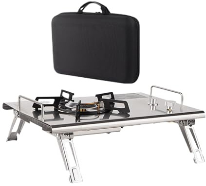 Hornillo de camping – Hornillo plegable para cocina al aire libre – Cocina Senderismo Equipo al aire libre Picnic Parada Camping Viaje Grigliata Trekking