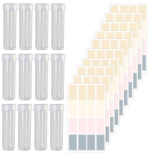 ROKZELT Saliera E Pepiera, 12 Pezzi Set Sale E Pepe Con Coperchio, Mini Saliera In Plastica, Barattoli Spezie Portaspezie Per Barbecue, Campeggio, Cucina