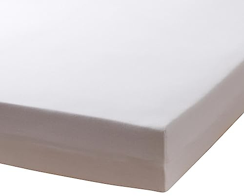 TRAUMSCHLAF Premium Interlock Jersey Spannbettlaken – Weiches Jersey Spannbetttuch aus 100% Baumwolle – elastisch & formstabil – passend bis 30 cm Matratzenhöhe – 90x200-100x200 cm, Weiss