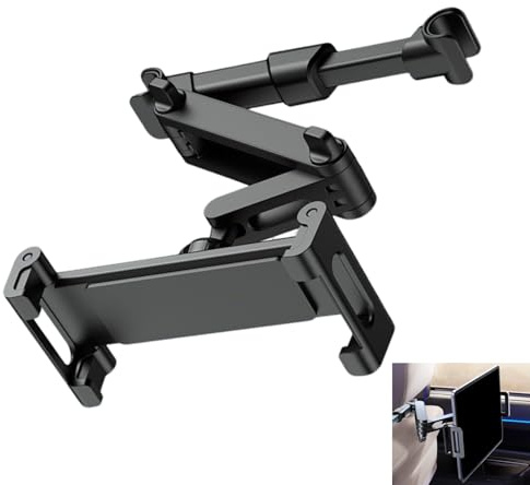 Tablet Holder for Car with Foldable Extension Arm 360° Rotating for Kids