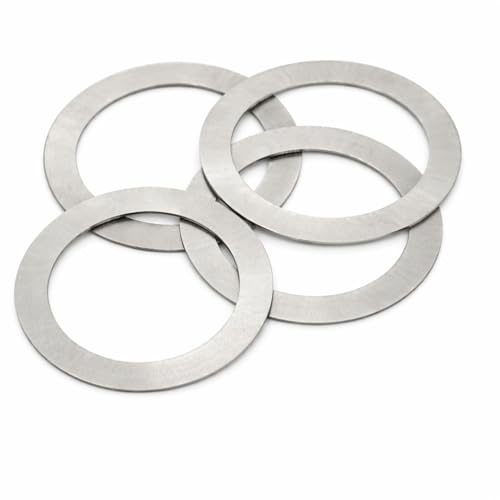 10 mm x 16 mm (0,2 mm de grosor) (paquete de 20) arandelas planas de acero inoxidable A2 DIN988 arandela métrica fina para ajustes de precisión - E04C