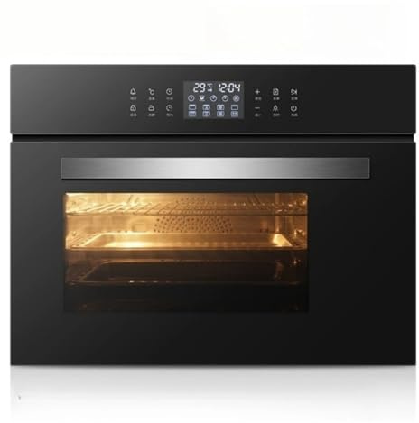 Forno a microonde da incasso da 60 cm nero con grill e convezione, capacità di 40 litri, perfetto for le cucine moderne(CN)