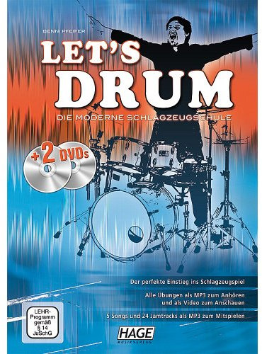 Hage - Let's Drum - Die Moderne Schlagzeugschule (inkl. Online Audio/Video)