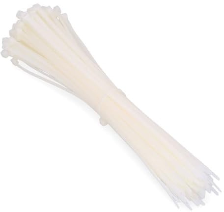 fischer Kabelbinder BN 7,6 x 350-Hochwertige Kabelverbinder zur einfachen Bündelung von Kabeln und Rohren, transparent-100 Stück-Art-Nr. 87487, transparent, 7,6X360