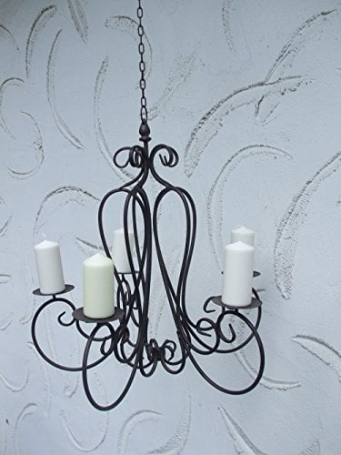 deko-impression Hängekerzenleuchter, Kerzenleuchter, mediterran, Eisen, rostfarben