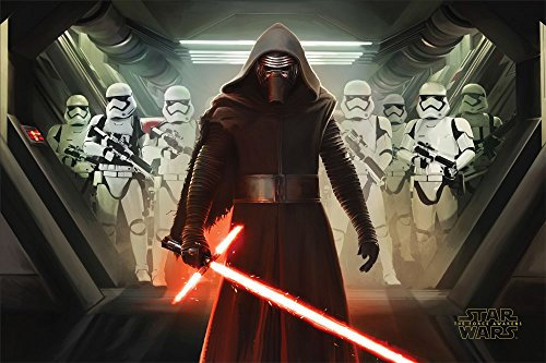 Star Wars Poster, Motiv Erwachen der Macht“ – Kylo Ren und Sturmtruppen, Maxi-Poster, Mehrfarbig