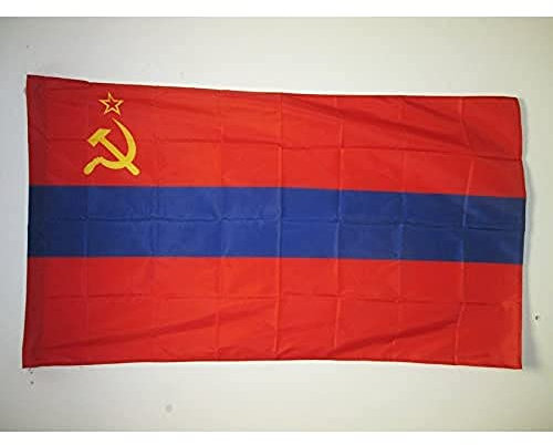 AZ FLAG Bandera de la REPÚBLICA SOCIALISTA SOVIÉTICA DE Armenia 150x90cm para Palo - Bandera RSS Armenia 90 x 150 cm