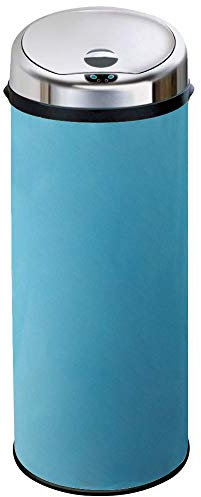 Inmotion 50L Blue Stainless Steel Auto Sensor Kitchen Waste Dust Bin