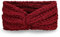PiriModa Damen Strick Stirnband Ohrwärmer Winter Kopfband Haarband (Bordeaux)