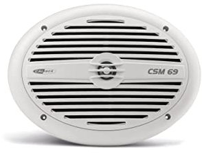 Caliber CSM69 Altavoces Marinos coaxiales de 2 vías, 6 x 9 p, 180 W, Color Blanco