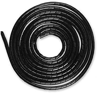 AGPTEK Kabelschlauch, Kabelschutzschlauch 4-16mm (6m), 6-19mm (4m), Organizer Kabelkanal, Kabelhülle Schutz, Flexible Kabelsalat insgesamt 10m, Schwarz