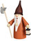 Seiffener Volkskunst | Räuchermännchen Erzgebirge Wichtel | 16 cm | erzgebirgische Holzkunst Weihnachten | 12323 | Nachtwächterwichtel