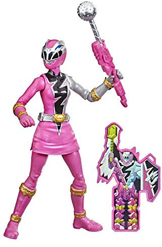 Power Rangers Dino Fury - F0540 - Figurine articulée 15cm - Ranger Rose + Accessoire